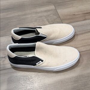 Vans Classic Slip-On in Black and Tan